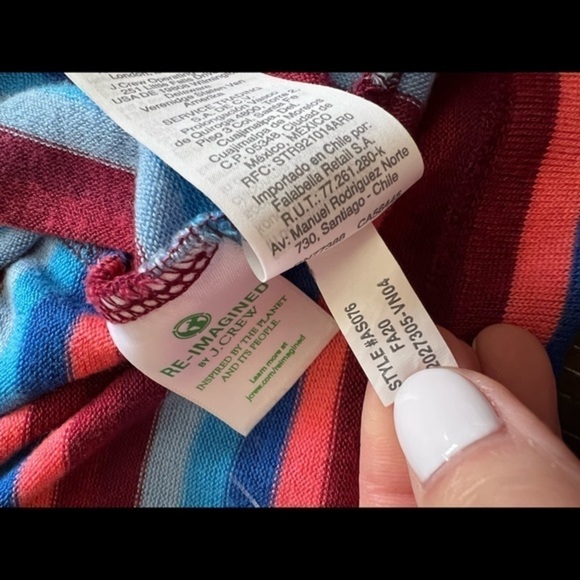 J.Crew Re-Imagined Lightweight Half Sleeve Striped Sweater - Picture 14 of 14